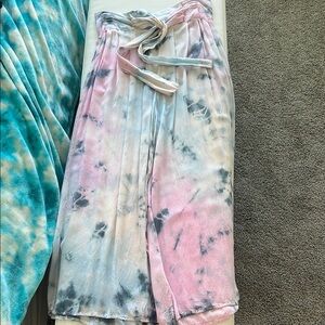 Tie-Dye Wide-Leg Pants